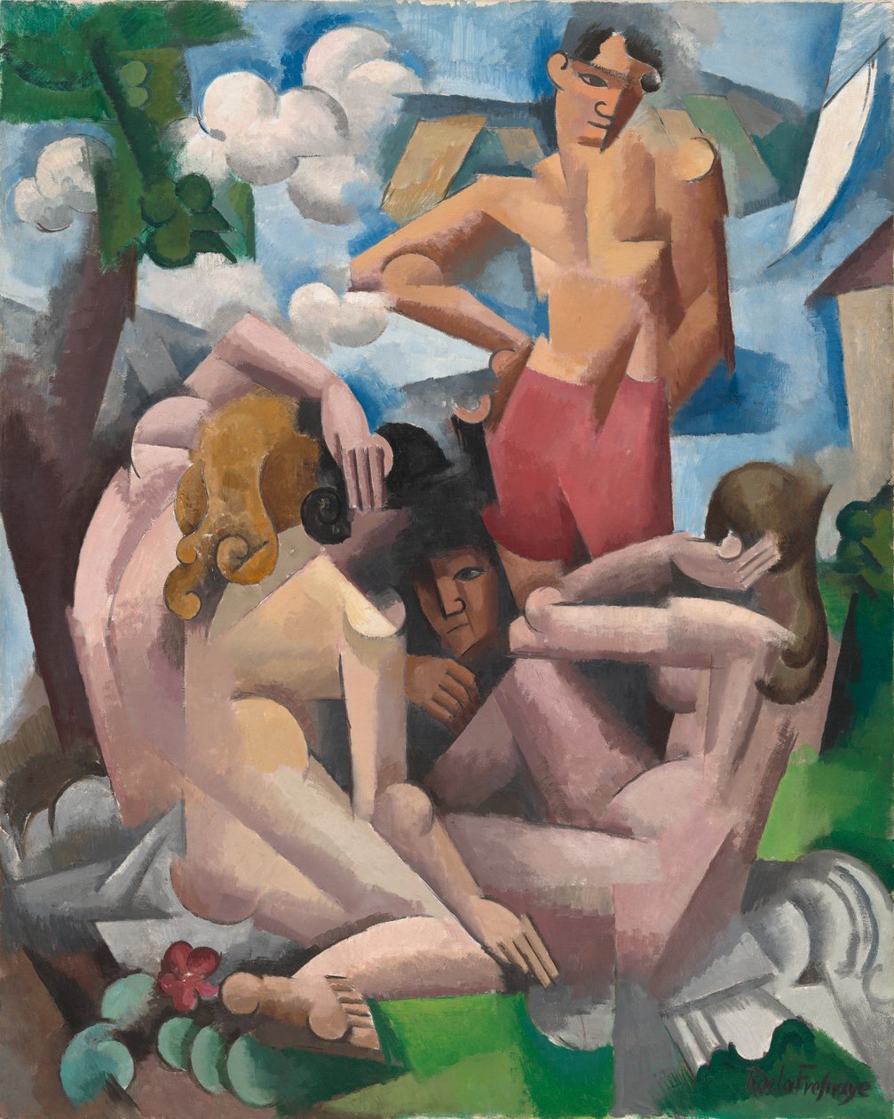De badende, 1912 af Roger de La Fresnaye