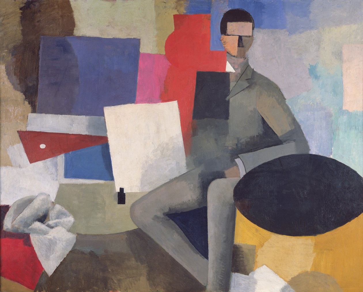 Den siddende mand eller arkitekten af Roger de La Fresnaye