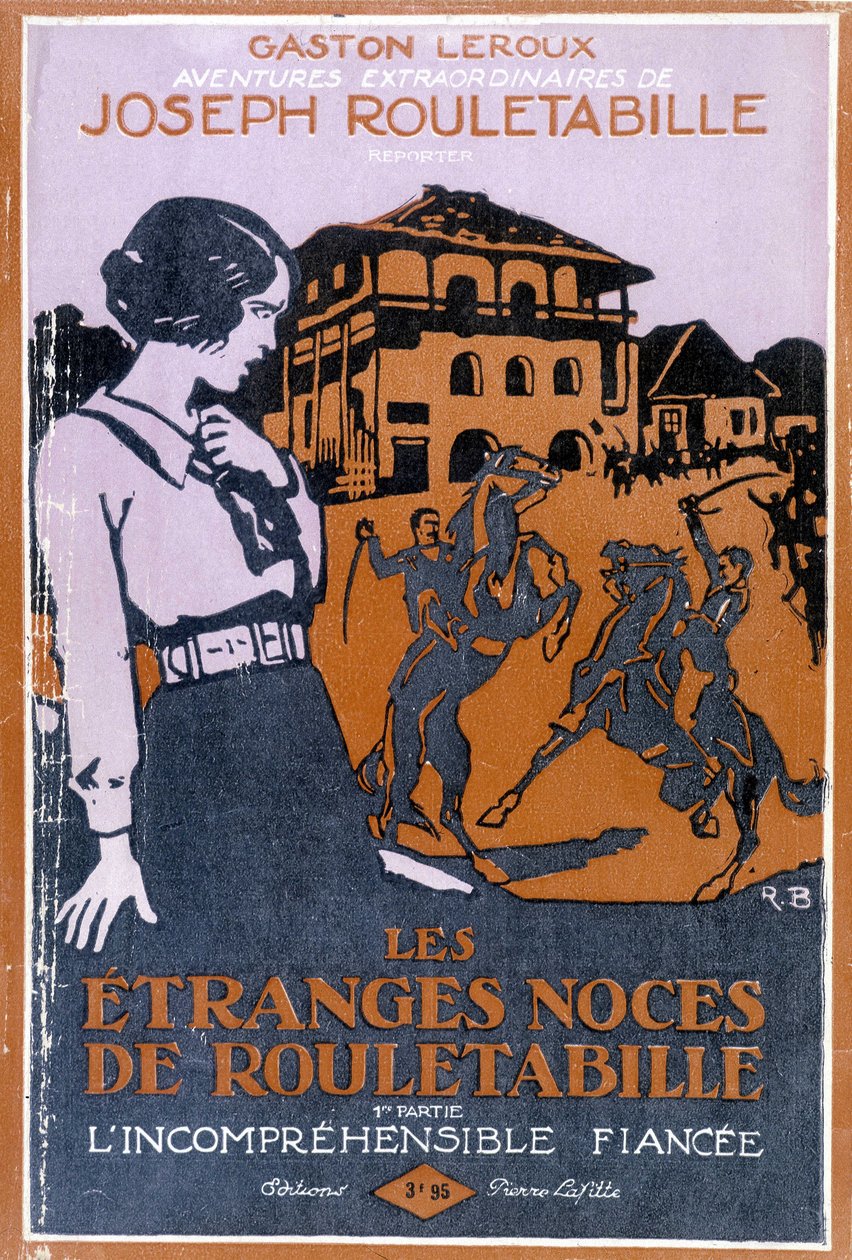 Forsiden af bogen "Les étranges noces de Rouletabille af Roger Broders