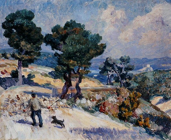 Roque Martins, ca. 1922 (olie om bord) af Roger Eliot Fry