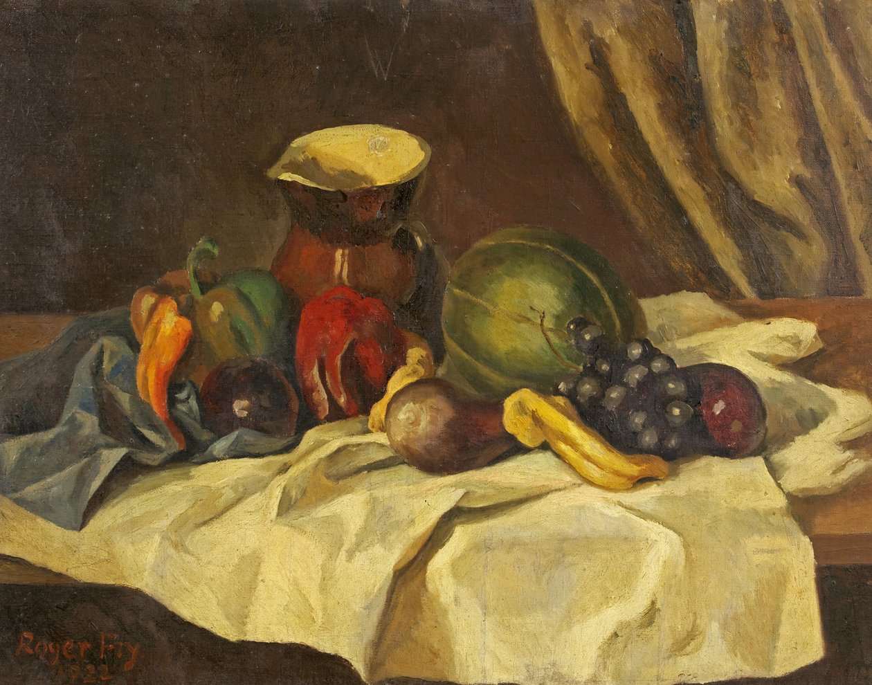 Stilleben - Frugt med kande af Roger Eliot Fry