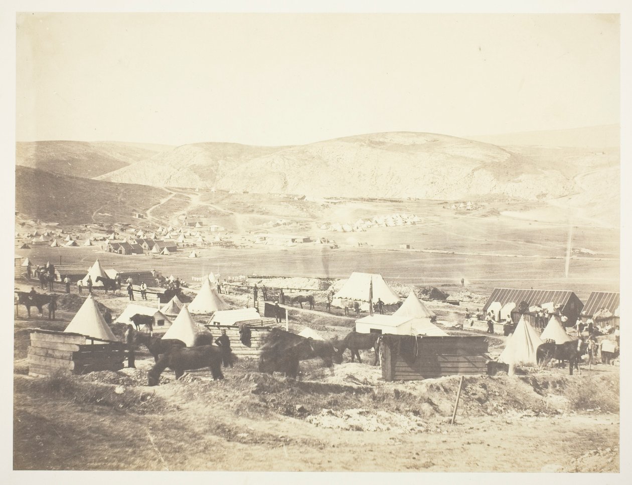 Lejr for 5. dragongarde af Roger Fenton