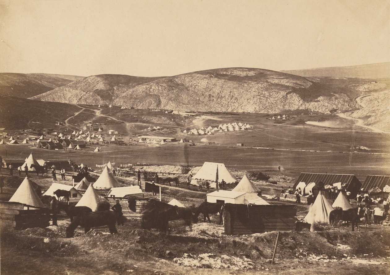 Lejr for 5. Dragon Guards af Roger Fenton