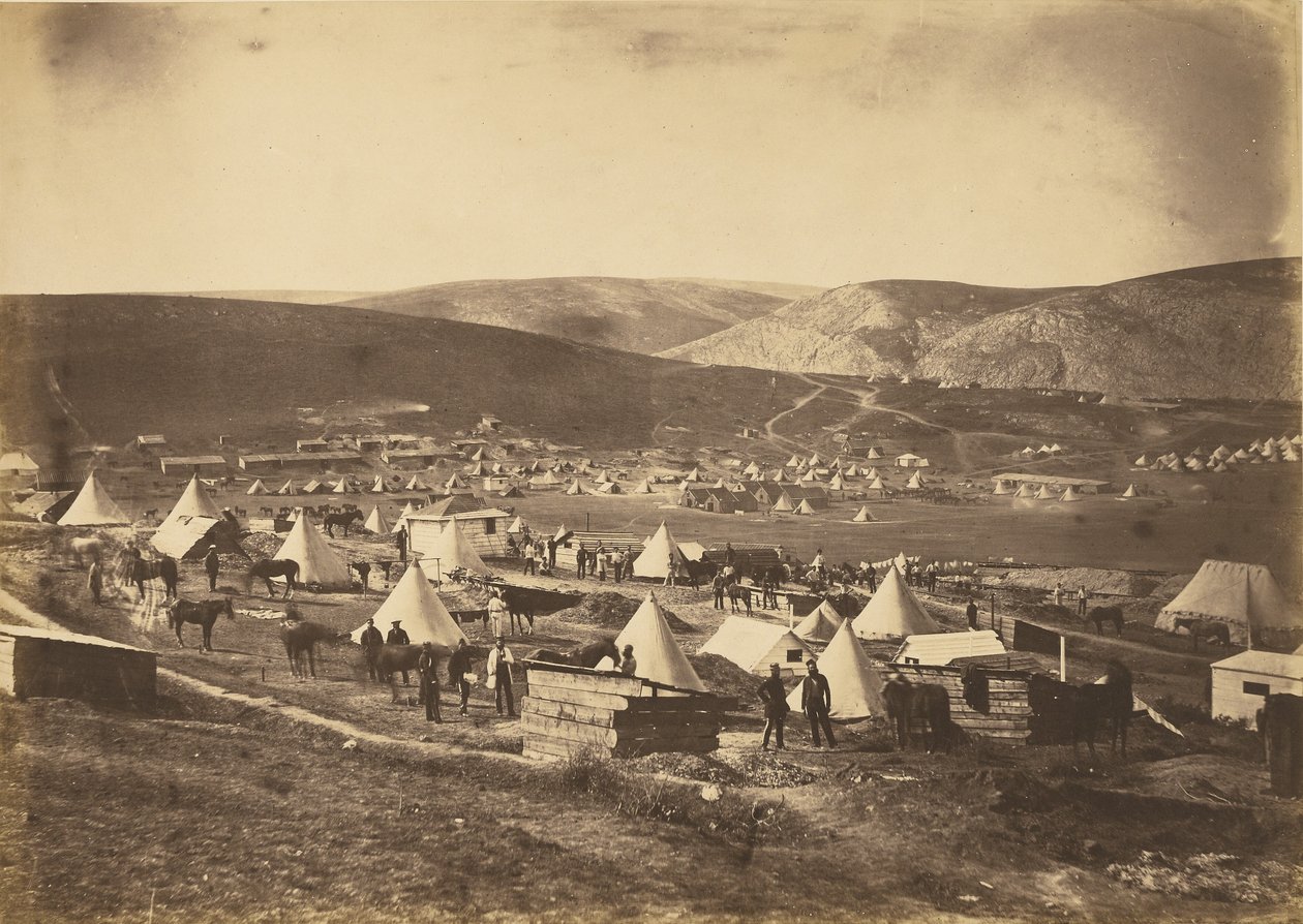 Lejr for 5. Dragon Guards af Roger Fenton