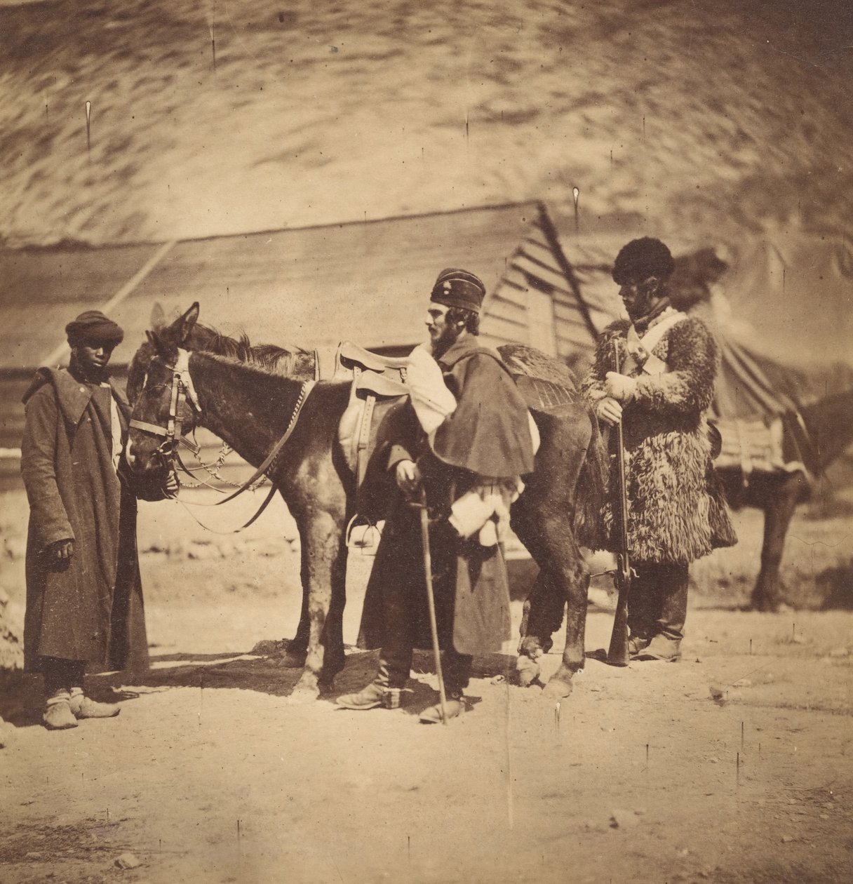 Kaptajn Burnaby fra Grenadier Guards, 1855. af Roger Fenton