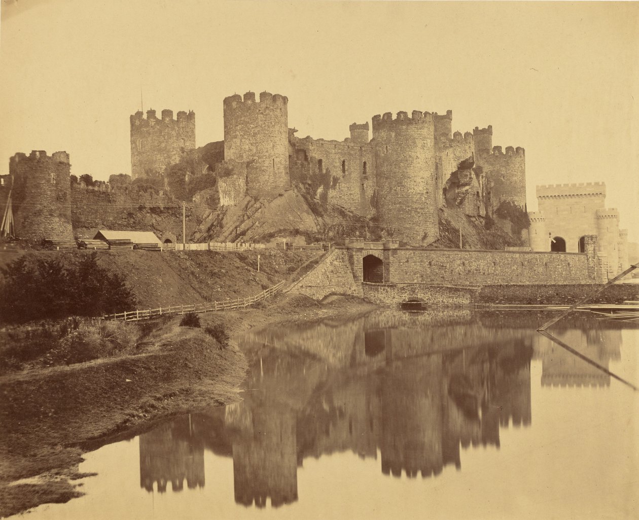 Conwy Castle, Nordwales af Roger Fenton