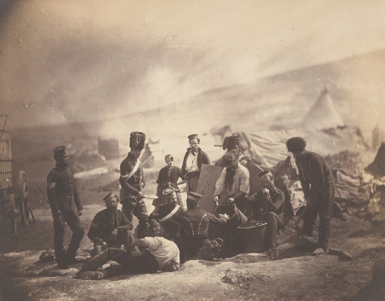 De 8. husarers kogehus, 1855. af Roger Fenton