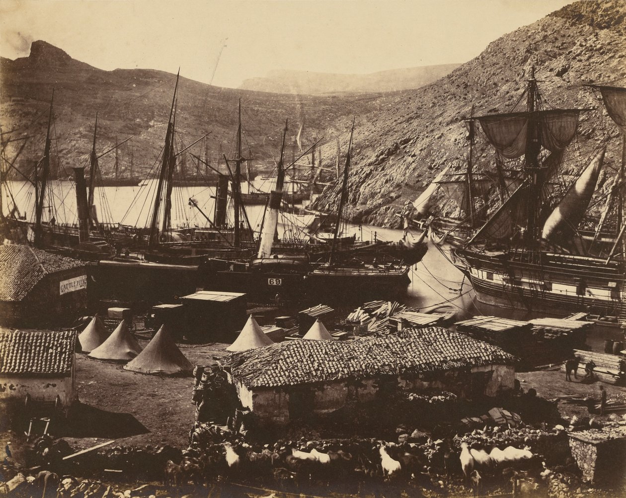 Cossack Bay, Balaklava. af Roger Fenton