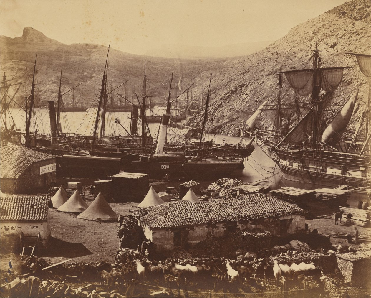 Kosakbugten, Balaklava af Roger Fenton