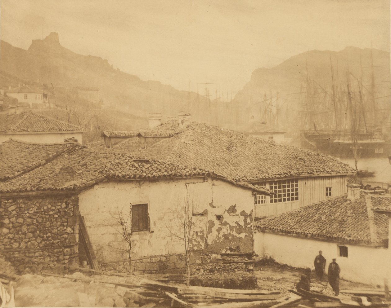 Cottages at Balaklava af Roger Fenton