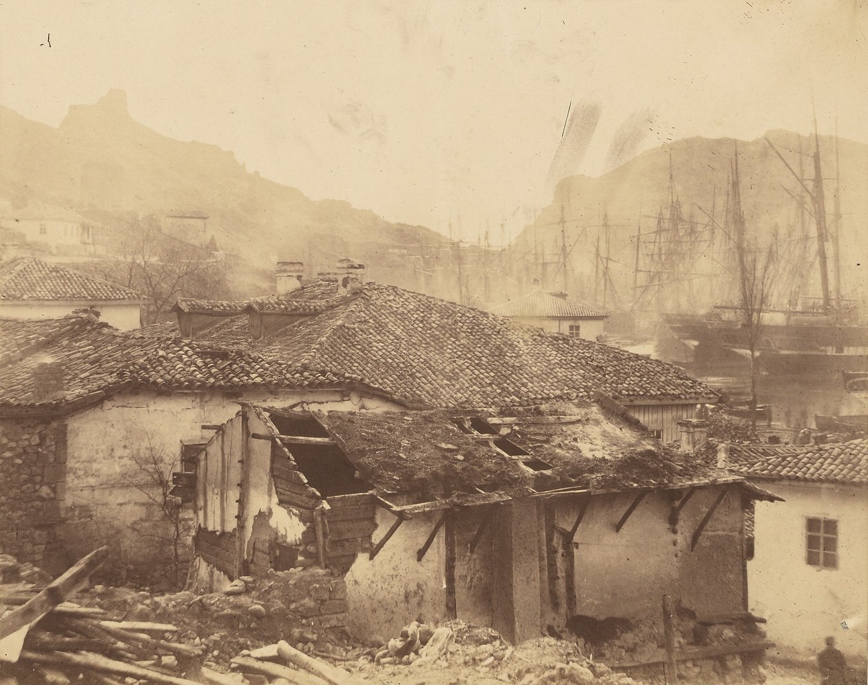 Hytter ved Balaklava af Roger Fenton