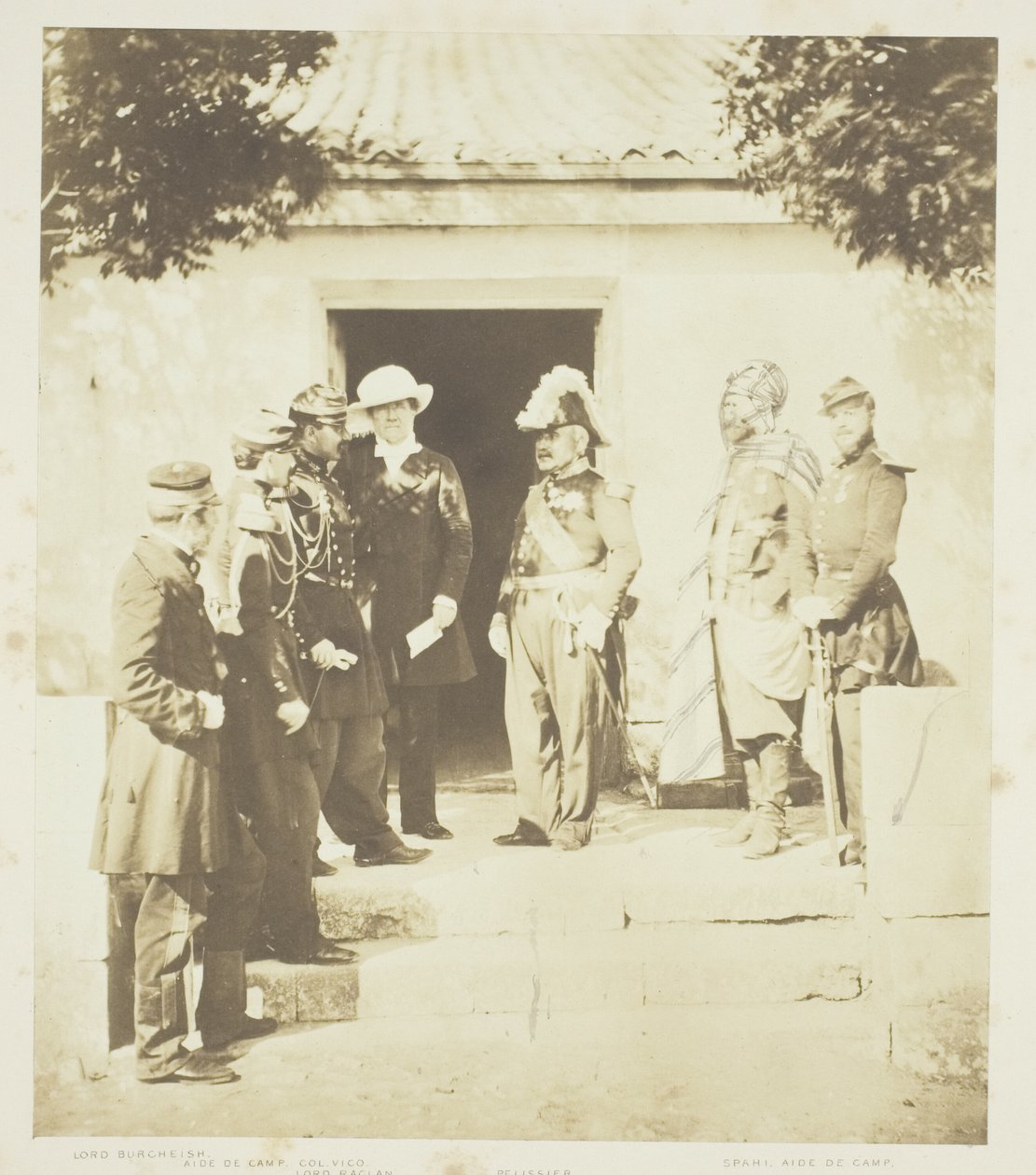 Gruppen i hovedkvarteret af Roger Fenton