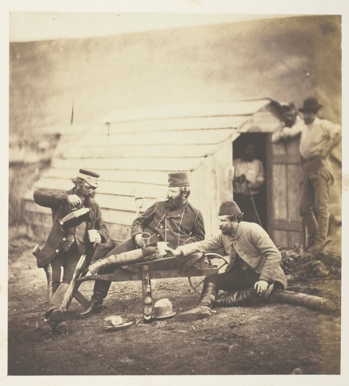 Strabadser i lejren af Roger Fenton