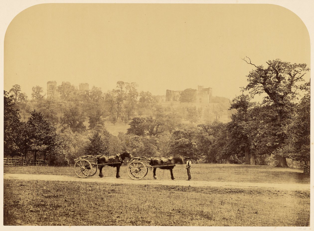 Hardwick Hall, set fra parken af Roger Fenton