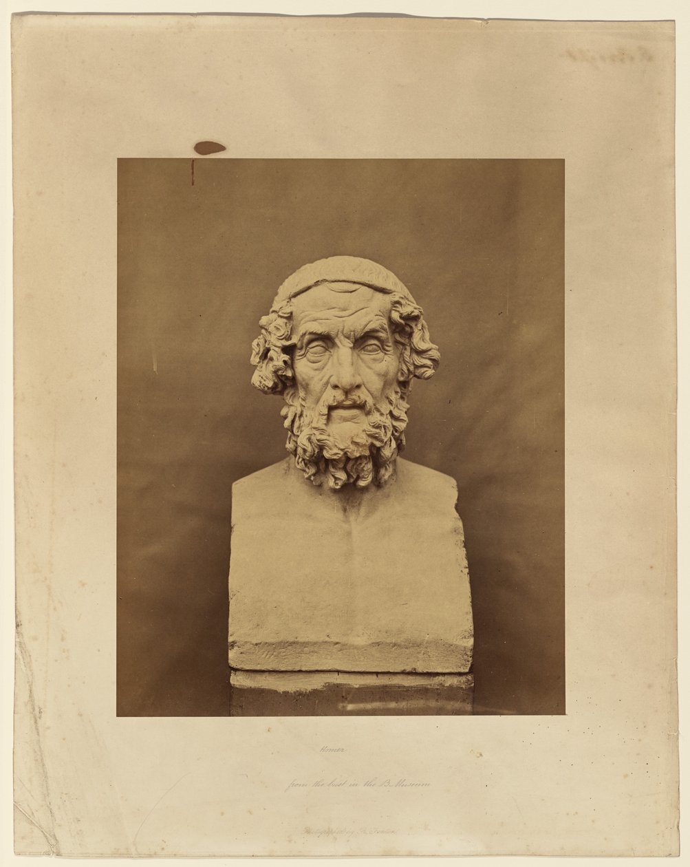 Homer, efter busten på British Museum af Roger Fenton