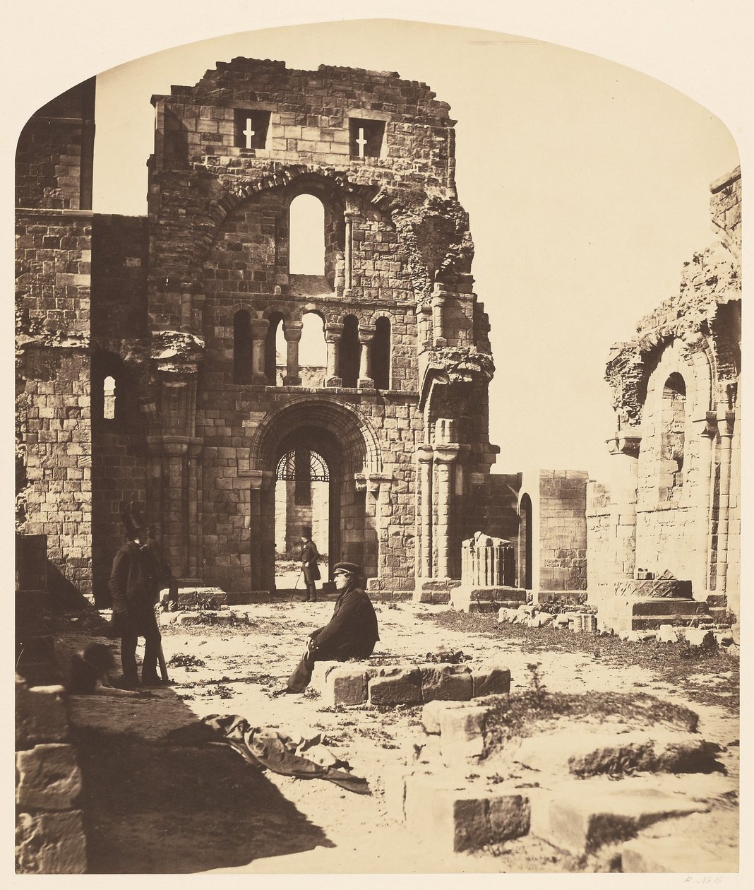 Interiør, Lindisfarne Priory, vestenden af Roger Fenton
