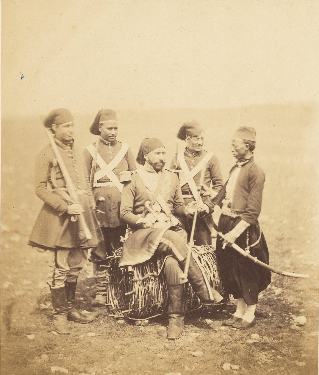 Ismail Pacha og hans følge. af Roger Fenton