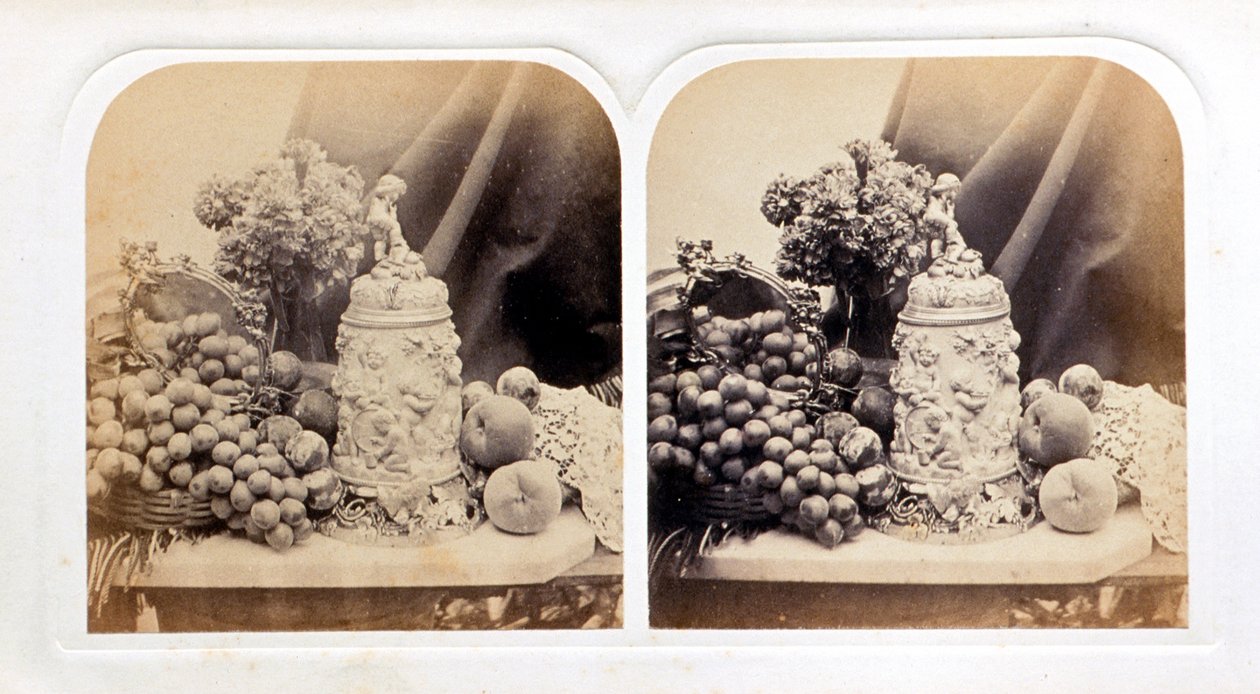 Elfenbenskrus og frugt af Roger Fenton