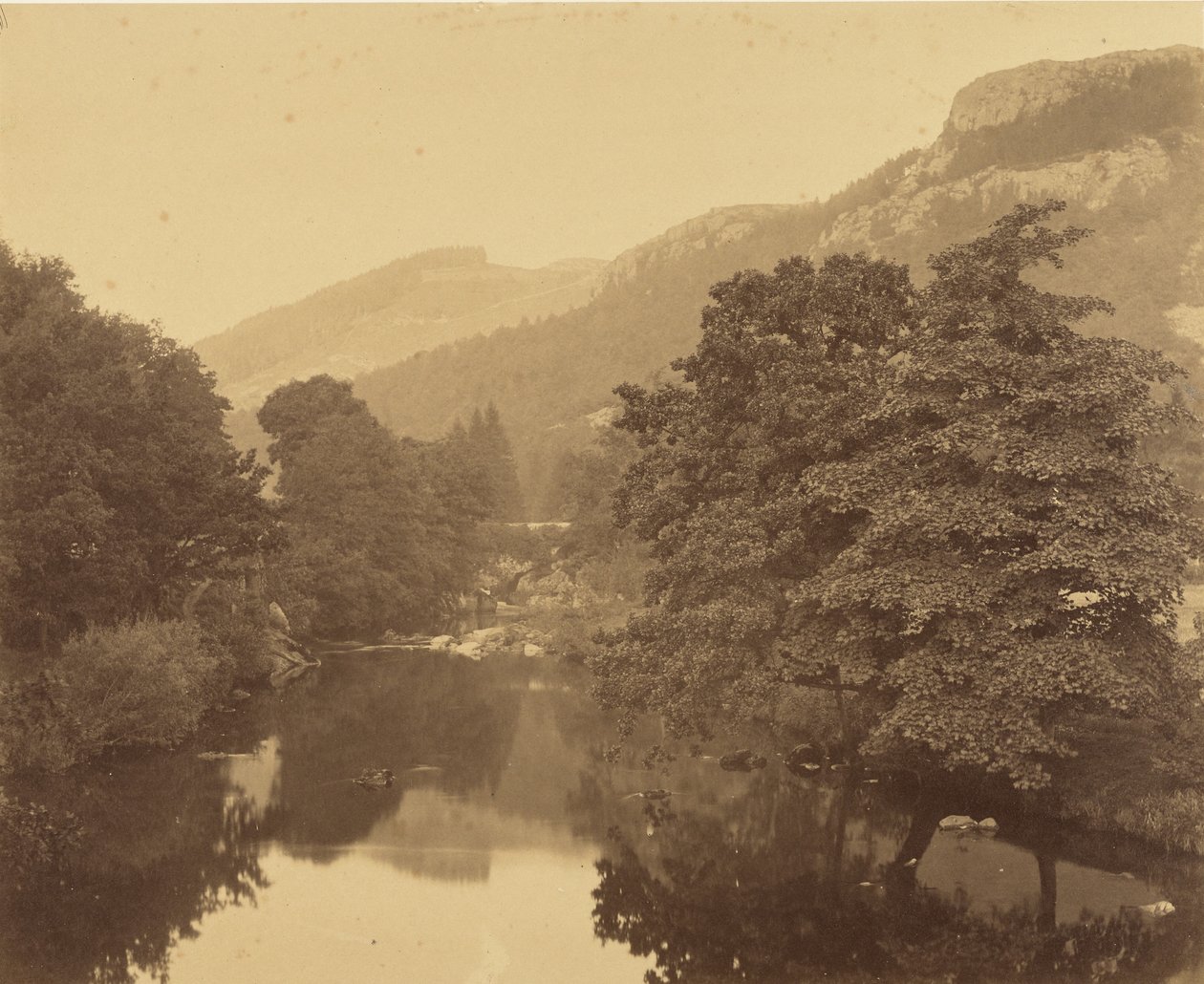 [Landskab med flod] af Roger Fenton