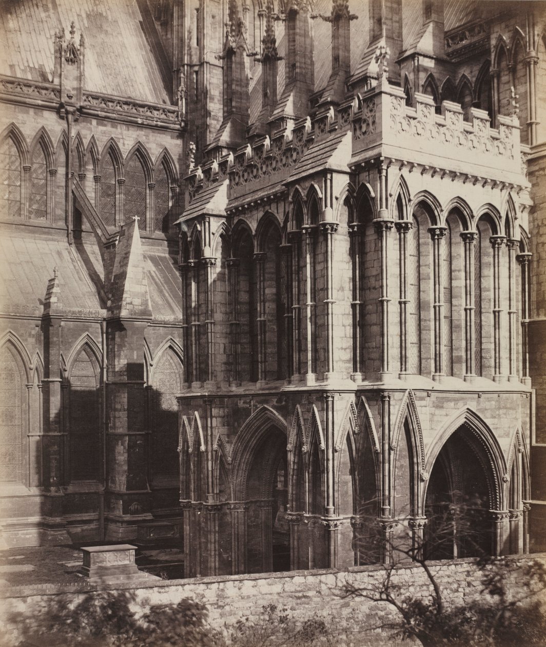 Lincoln Cathedral: The Galilee Porch, ca. 1857. af Roger Fenton