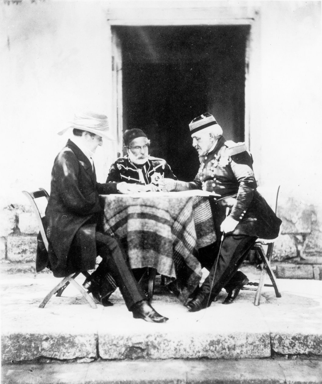 Lord Raglan, Omar Pasha og general Pelissier, Krim af Roger Fenton