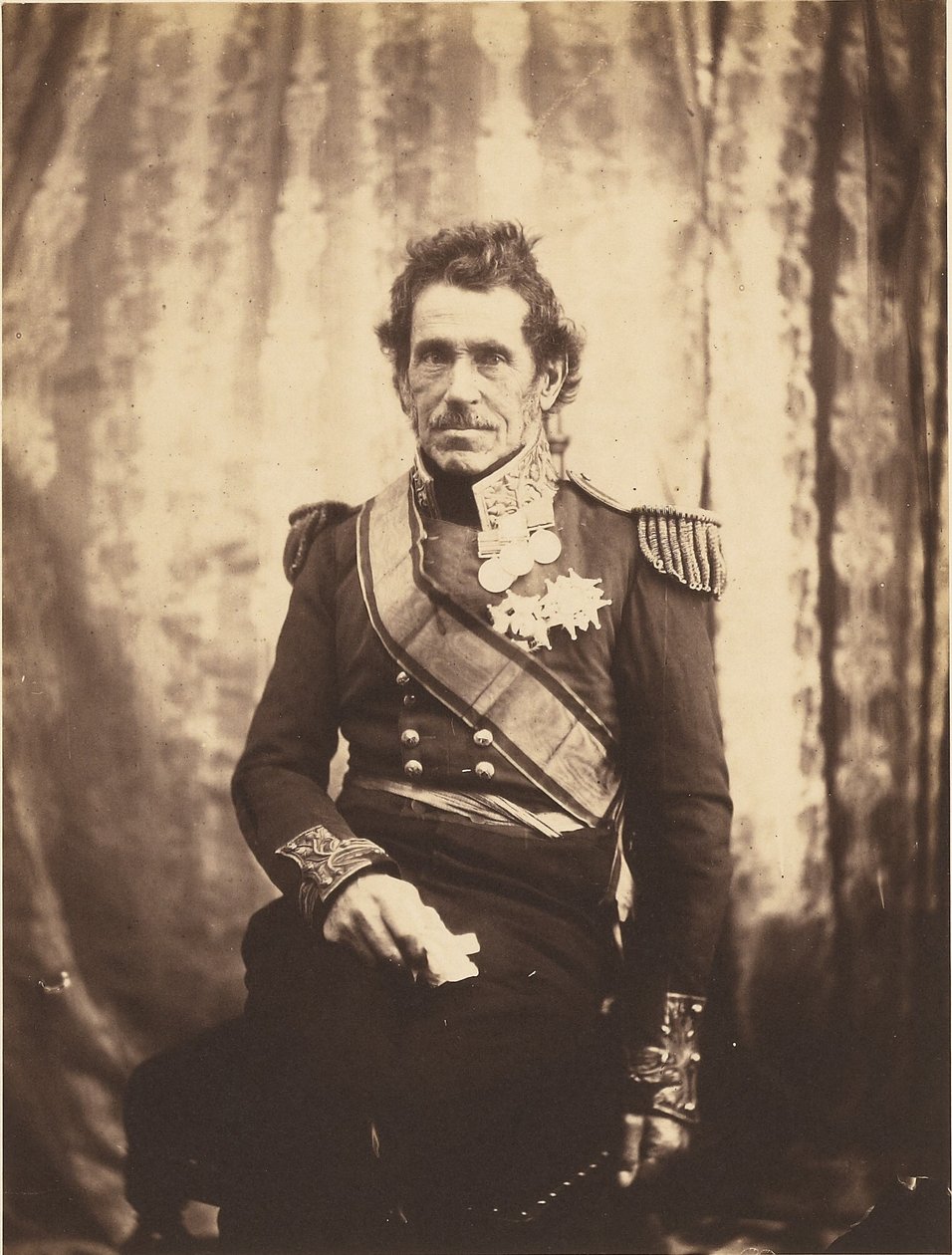 Generalløjtnant Sir De Lacy Evans, G.C.B. af Roger Fenton