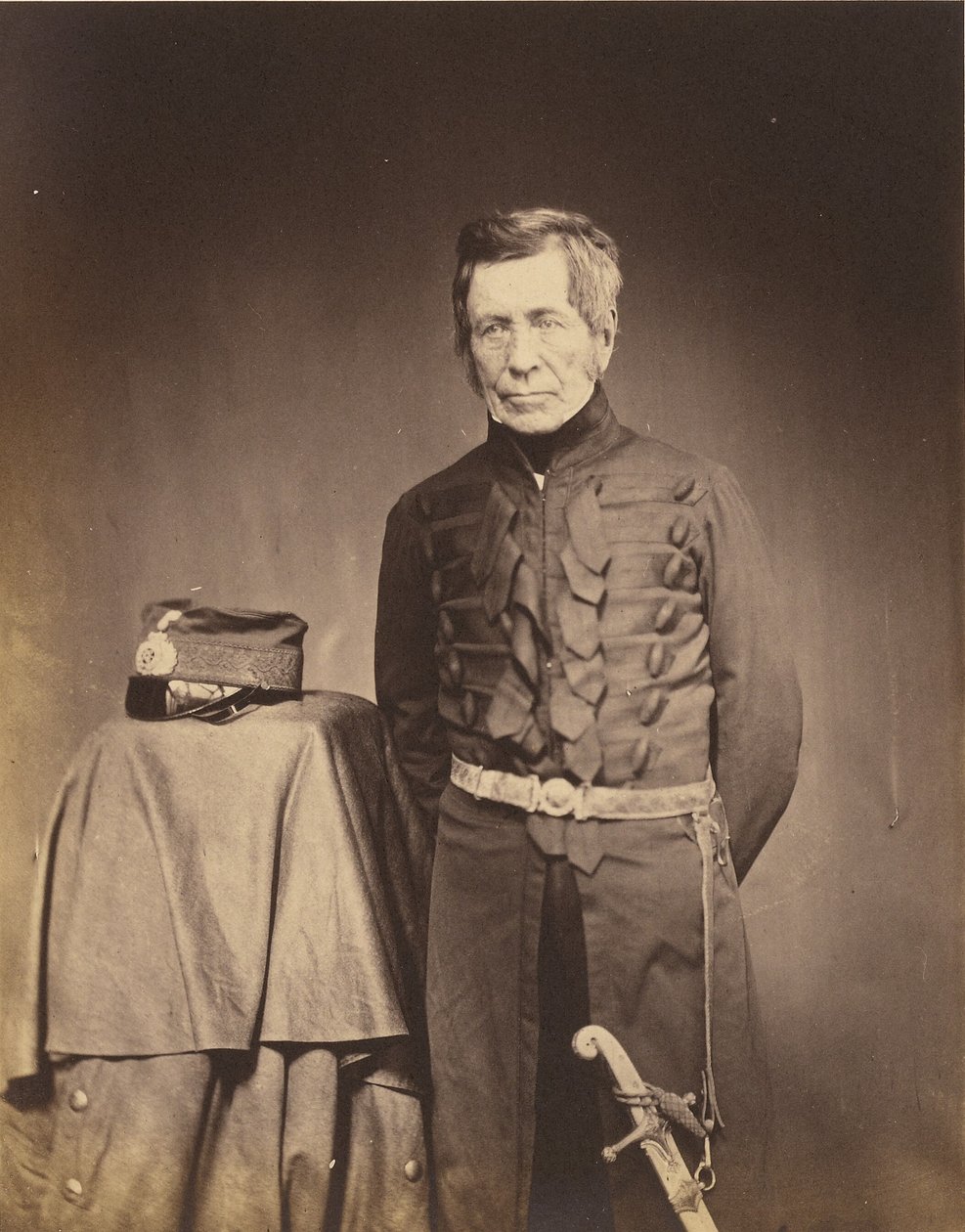 Generalløjtnant Sir J. Burgoyne, G.C.B. af Roger Fenton