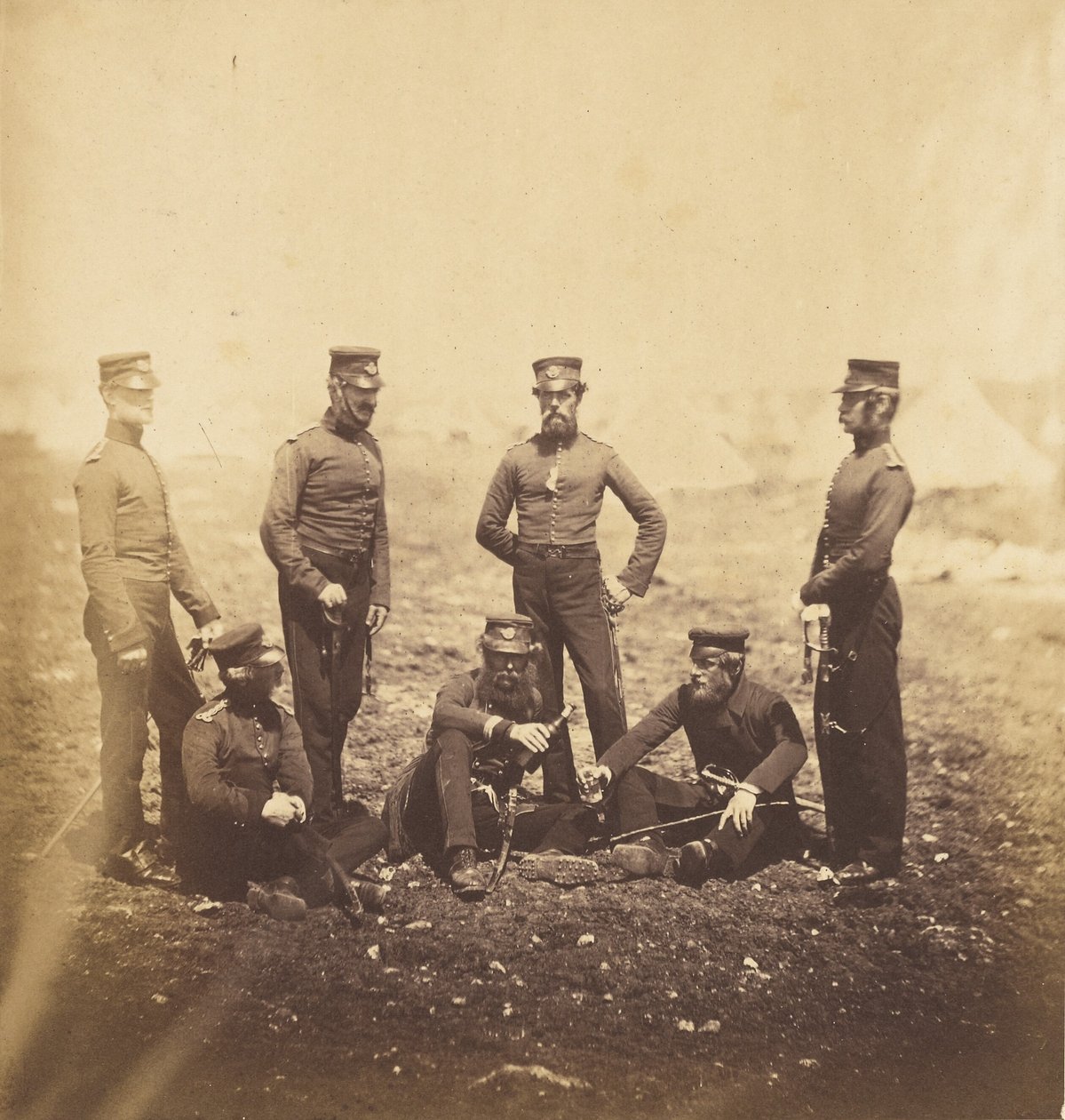 Officerer fra 68. lette infanteri af Roger Fenton