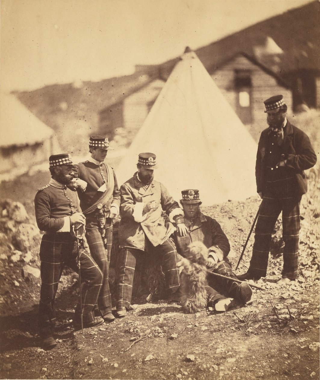 Officerer fra 71st Highlanders af Roger Fenton