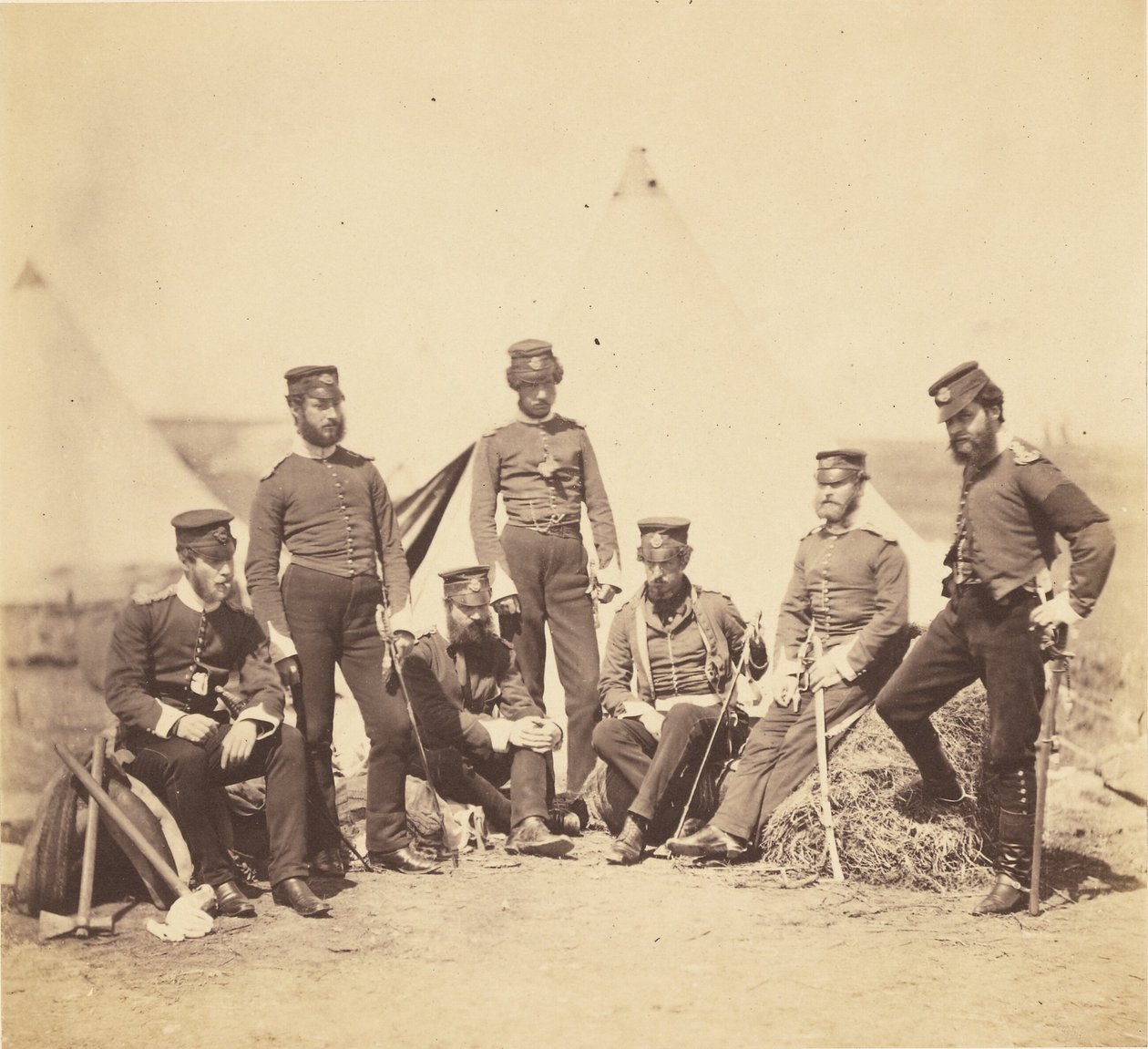 Officerer fra 90. regiment. af Roger Fenton