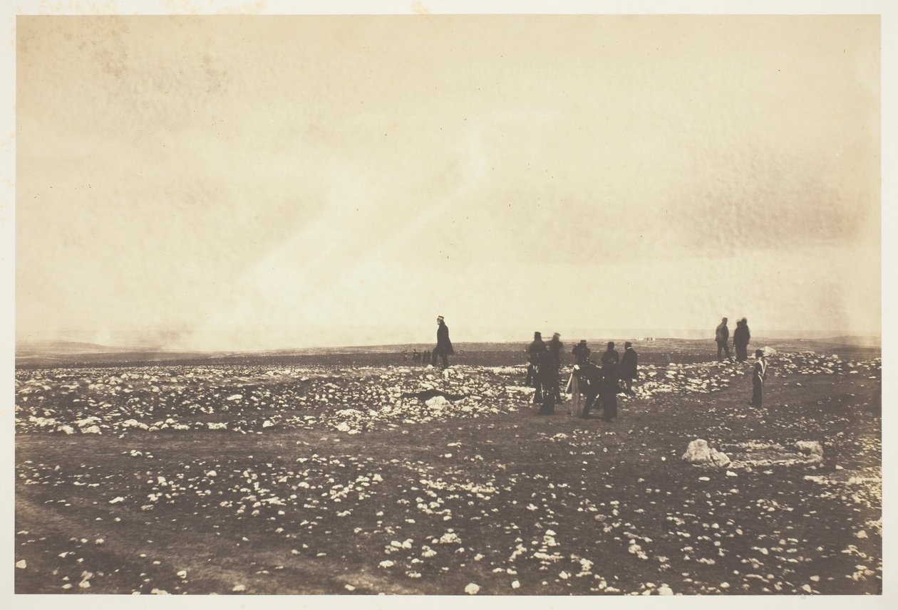 Betjente på udkig ved Cathcarts Hill af Roger Fenton
