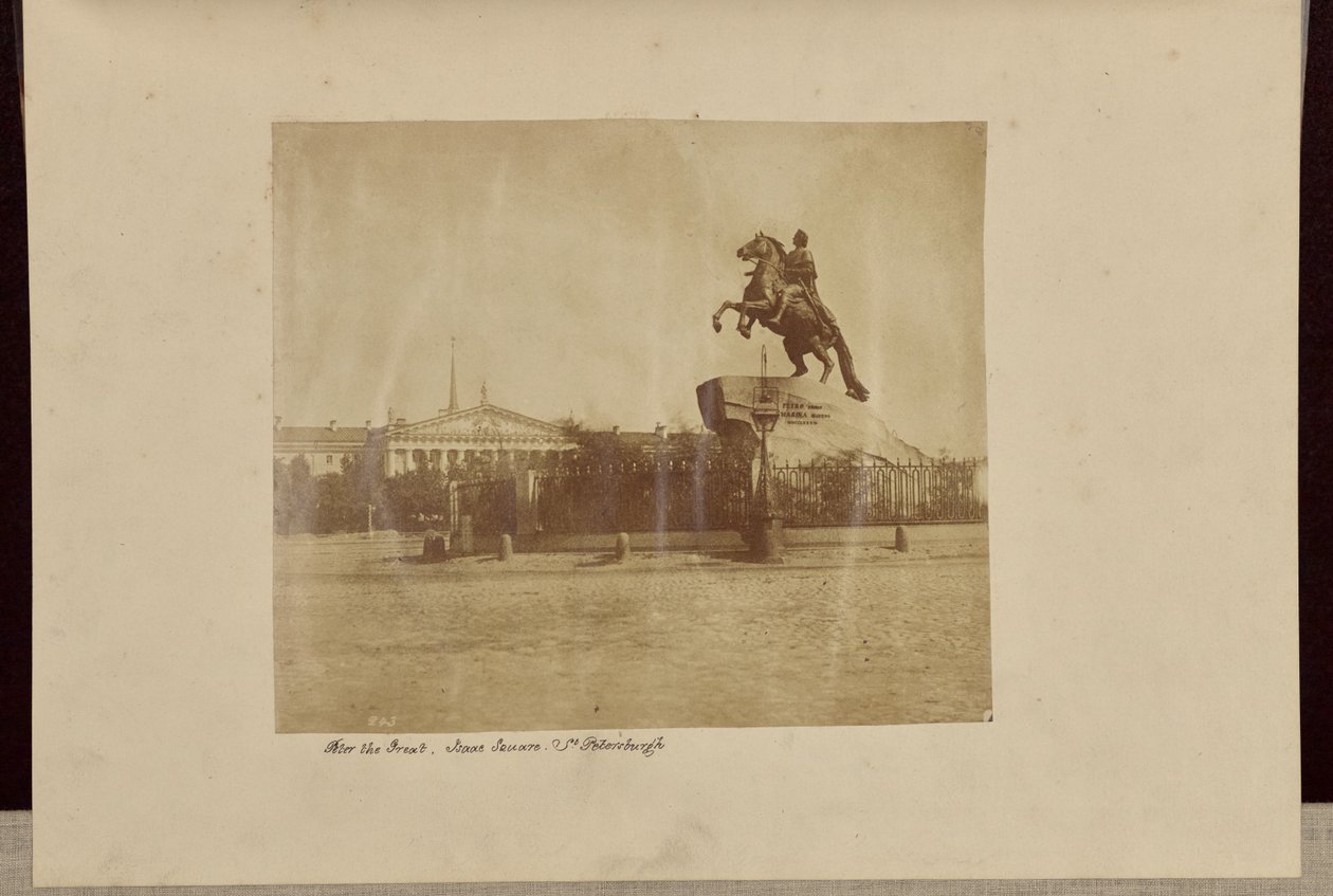 Peter den Store, Isaac Square, St. Petersburgh [sic] af Roger Fenton