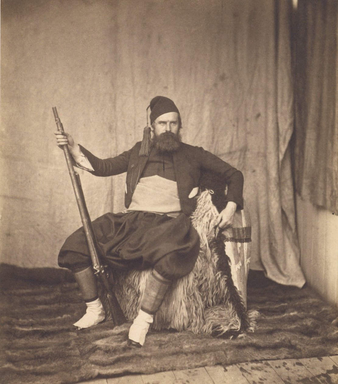 Selvportræt i zouave-uniform af Roger Fenton