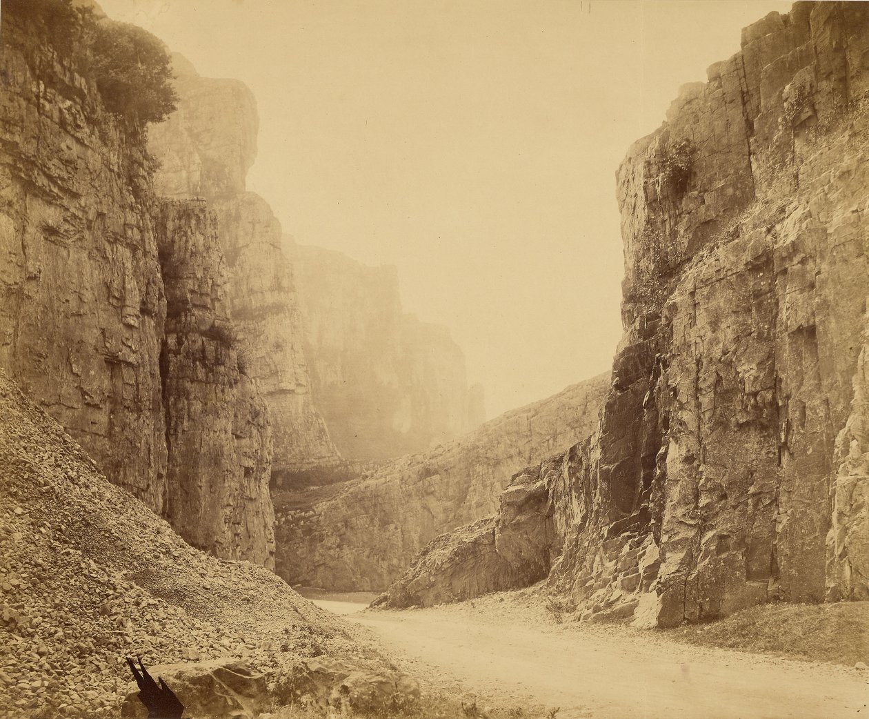 Cheddar-klipperne, Central Valley af Roger Fenton