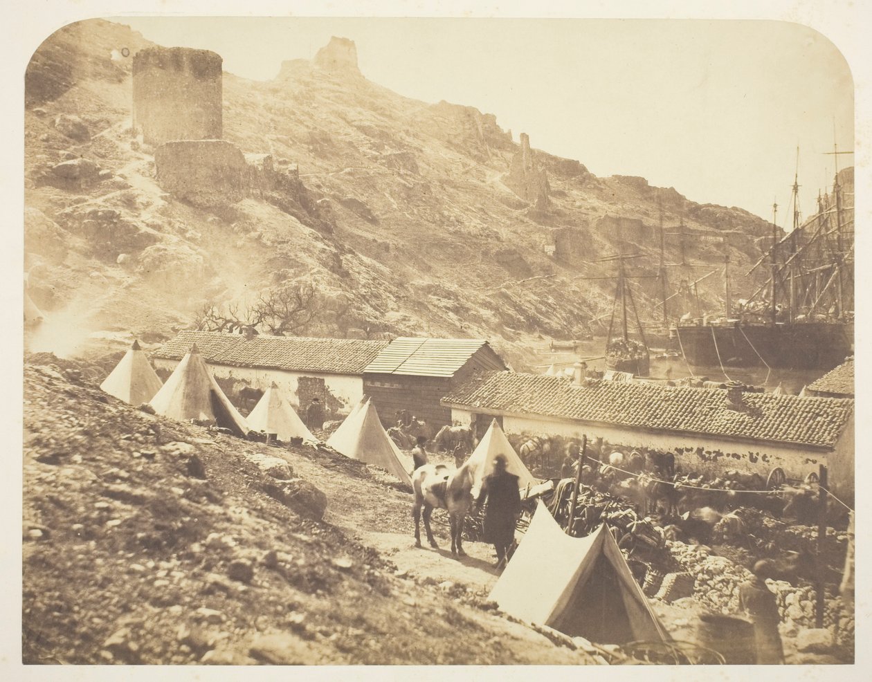 Det genovesiske slot, Balaklava af Roger Fenton