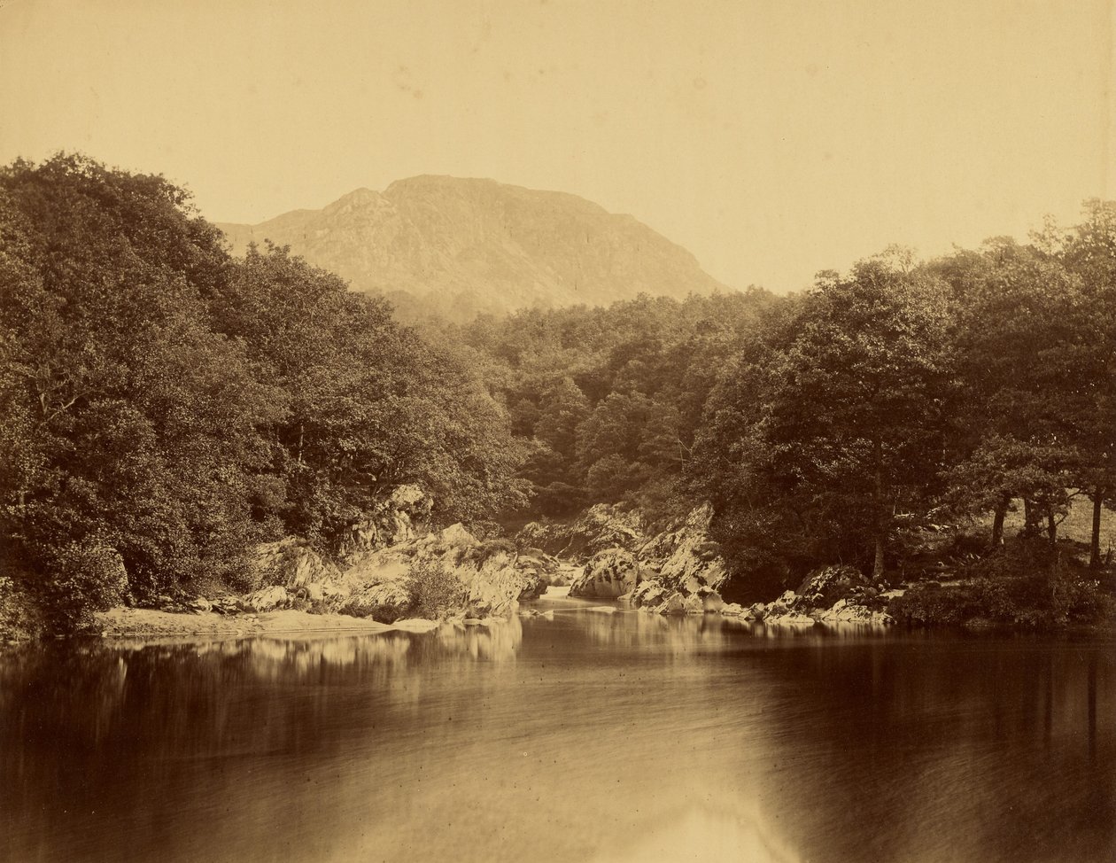 Llyn Glas ved Conway-floden af Roger Fenton