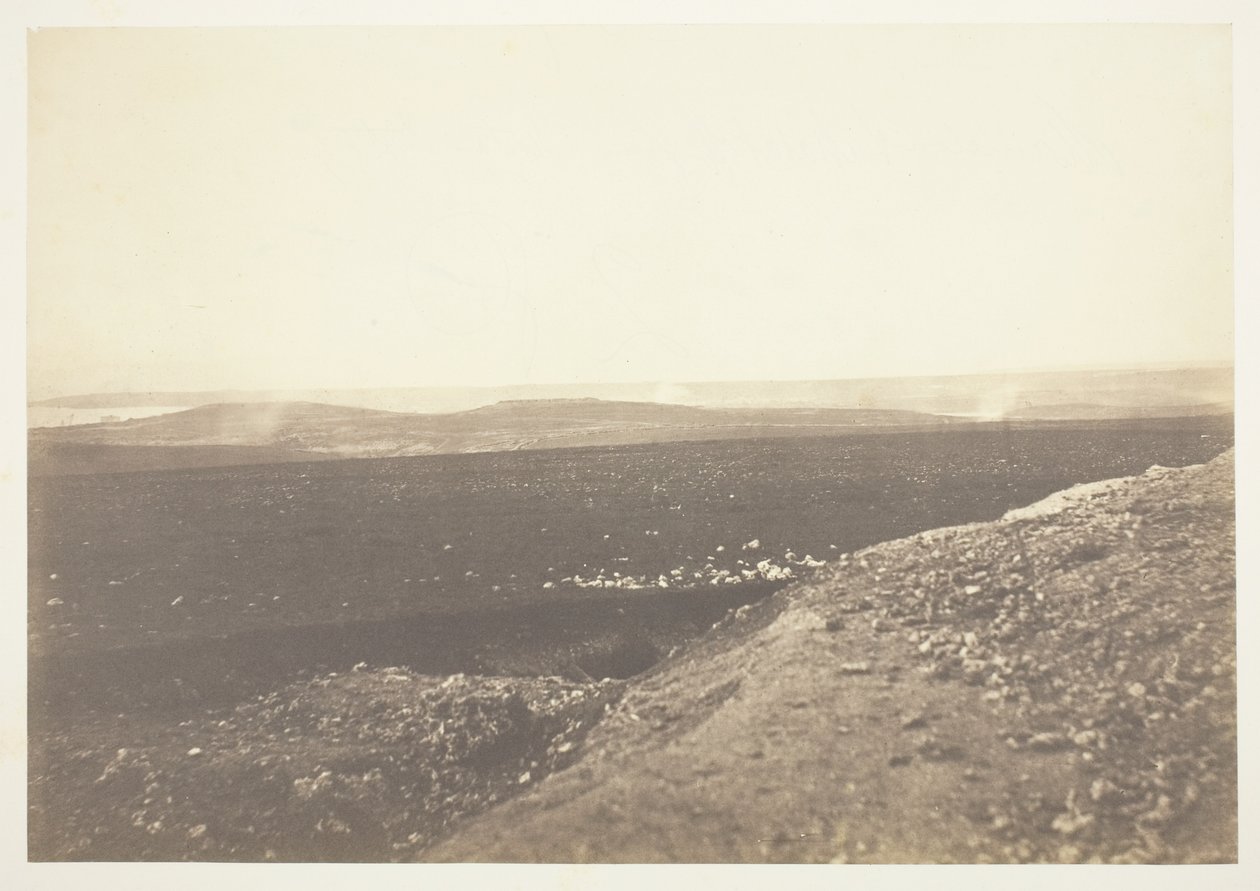 Mamelon og Malakoff, fra mørtelbatteriet af Roger Fenton
