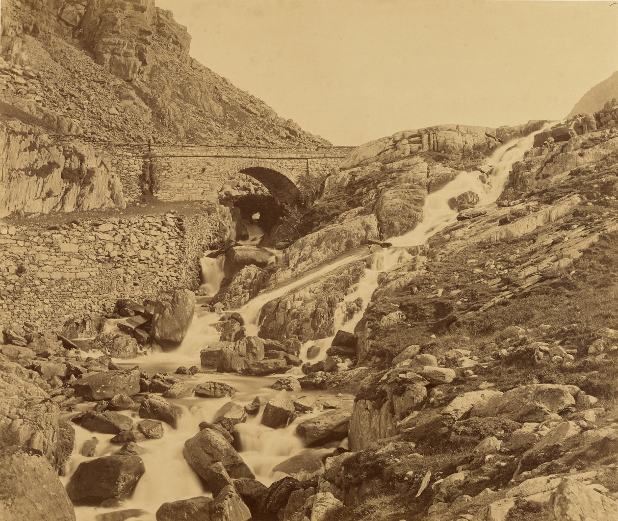 Ogwen-vandfaldene af Roger Fenton