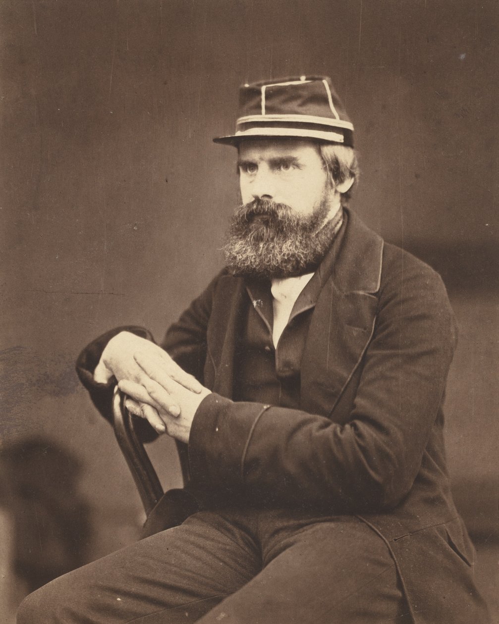 Portræt af en mand, ca. 1855 (foto) af Roger Fenton