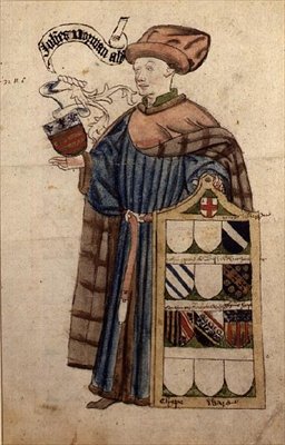 John Norman in the Robes of the City Alderman, ca. 1450 (akvarel på papir) af Roger Leigh