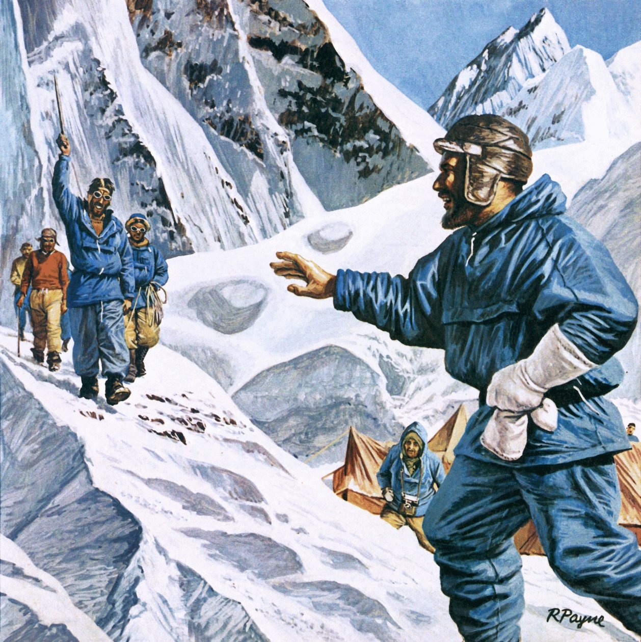 Nyheden om erobringen af Everest gik verden rundt af Roger Payne