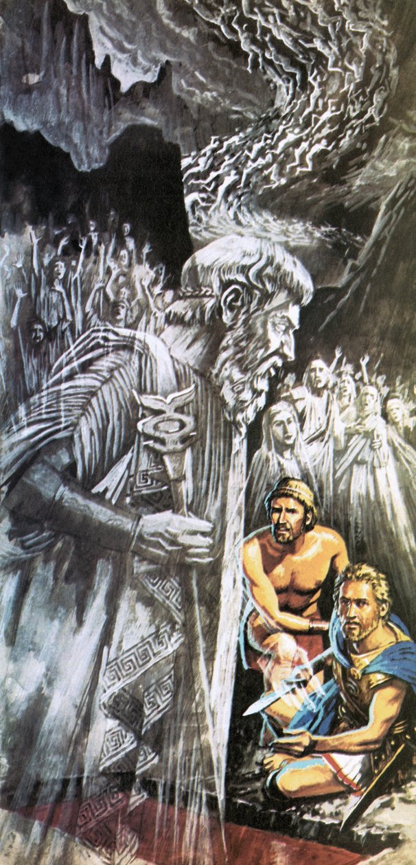 Tiresias advarer Odysseus om fremtiden af Roger Payne