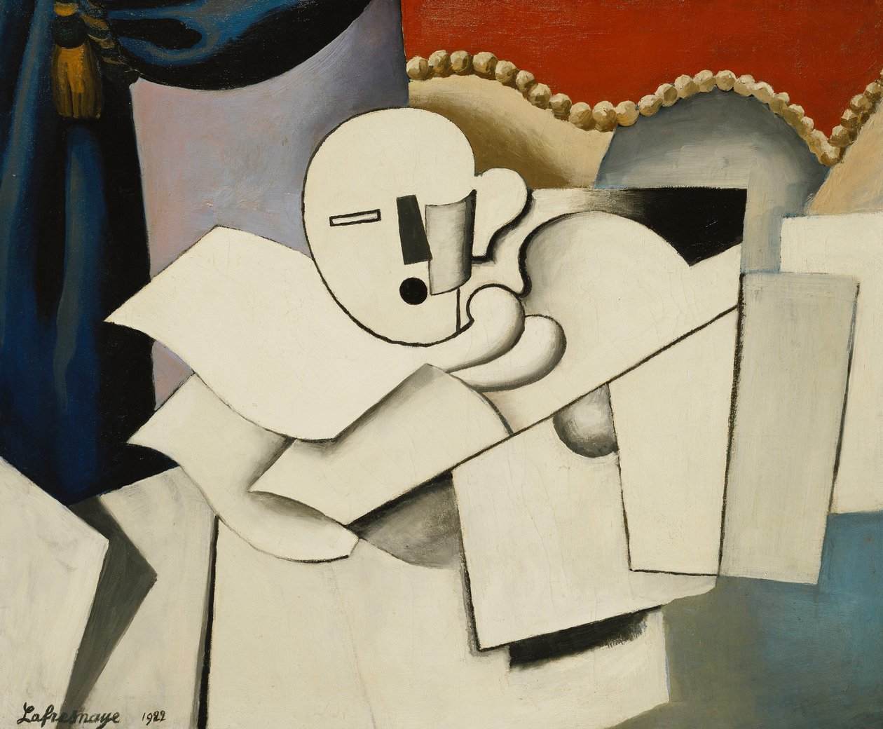 Klovnen; Le Pierrot, 1922 af Roger de La Fresnaye