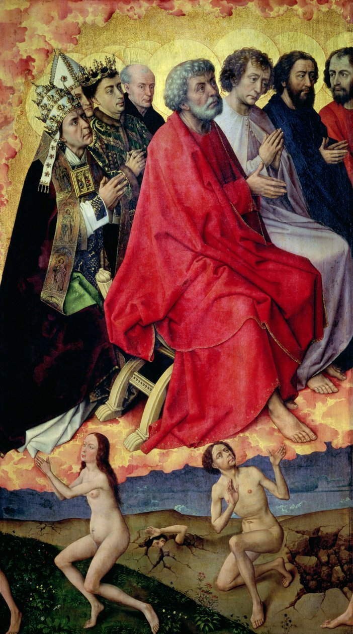 Detalje af opstandelsen fra de døde, fra The Last Judgement, ca. 1445-50 (se 20546 og 148829) af Rogier van der Weyden