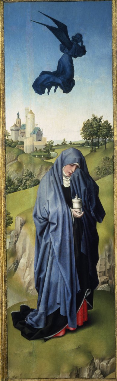 Maria Magdalena, Korsfæstelsestriptykon, ca. 1445 af Rogier van der Weyden
