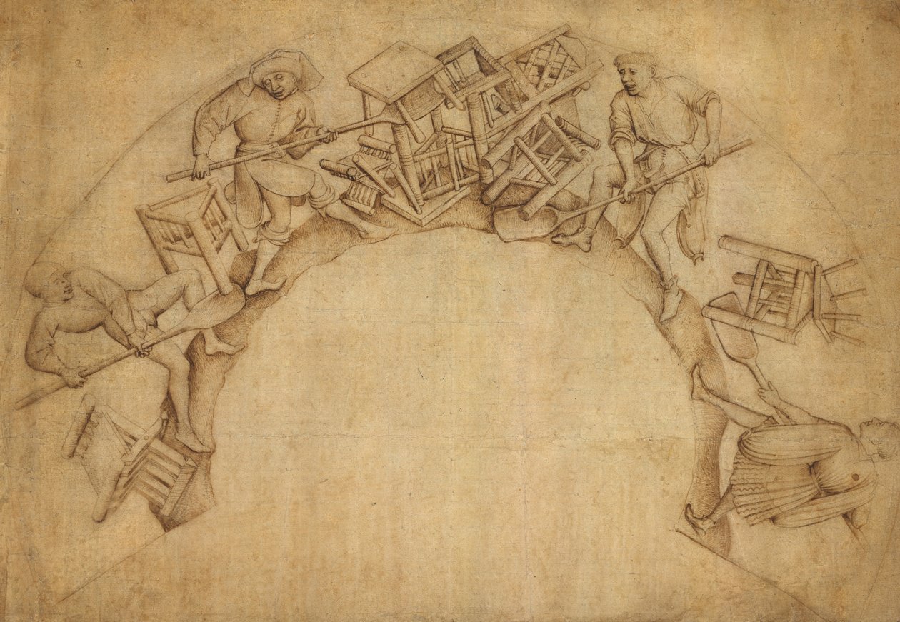 Mænd skovle stole af Rogier van der Weyden