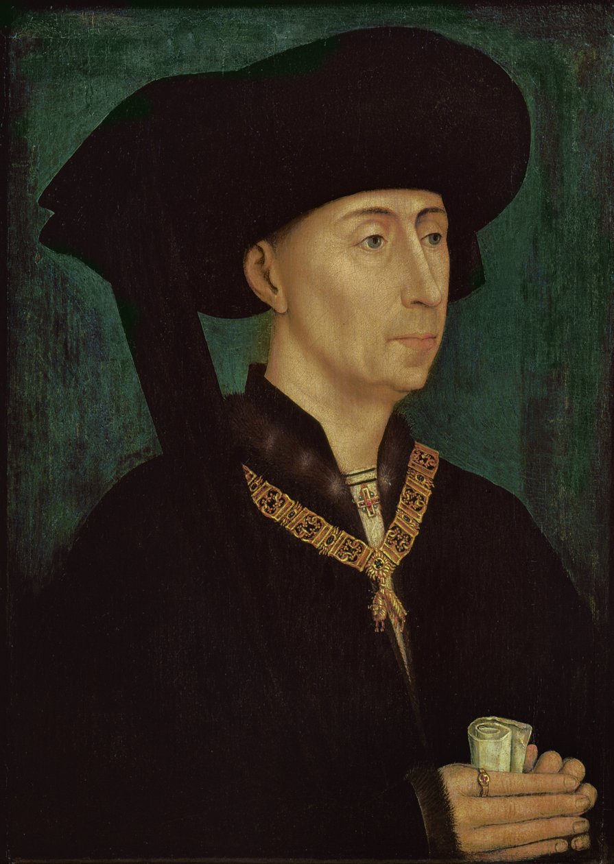 Filip III (1396-1467) den gode, hertug af Bourgogne, ca. 1445 af Rogier van der Weyden