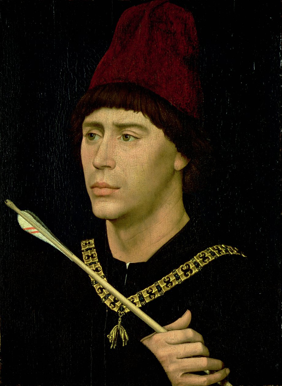 Portræt af Antoine (142122-1504) bastard af Bourgogne, Ridder af Ordenen af Det Gyldne Skind, ca. 1456 af Rogier van der Weyden