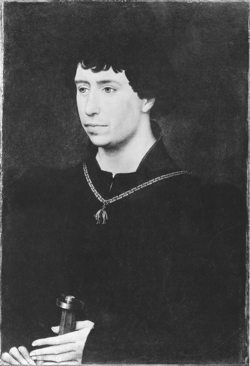 Portræt af Karl den Dristige (1433-77) sidste hertug af Bourgogne af Rogier van der Weyden