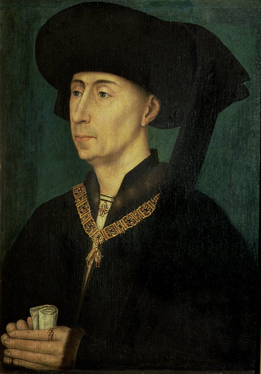 Portræt af Filip den Gode (1396-1467) hertug af Bourgogne af Rogier van der Weyden